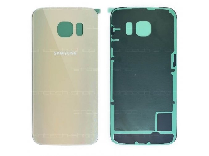 Samsung Galaxy S6 Edge G925F zadní skleněný kryt, zlatý