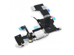 iPhone 5 nabíjecí konektor lightning s flex kabelem - bílý