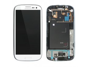 Samsung i9300 Galaxy S3 white LCD Display + dotyk + přední kryt