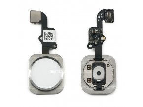 iPhone 6 / 6 Plus Home Button včetně flex kabelu - stříbrný