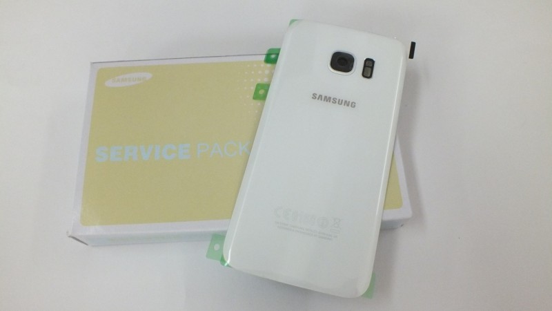 Samsung Galaxy S7 G930F zadní skleněný kryt baterie bílý
