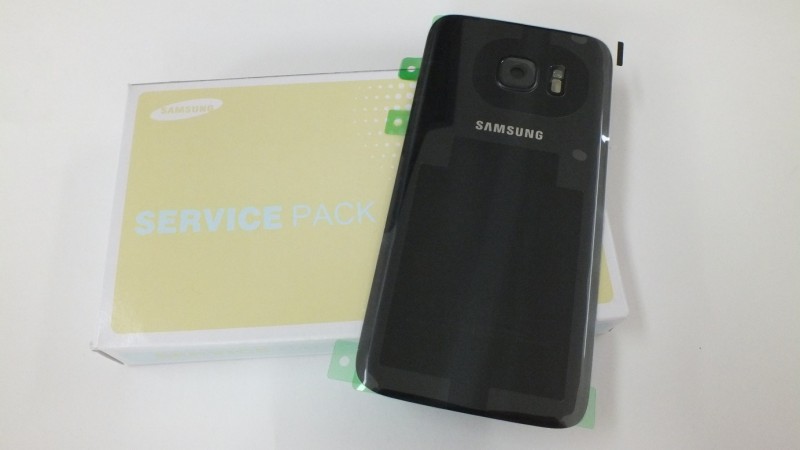 Samsung Galaxy S7 G930F zadní skleněný kryt baterie černý