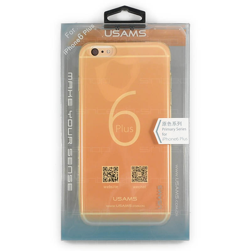 USAMS Primary TPU Zadní Kryt Gold pro iPhone 6 Plus/6S Plus 5,5"