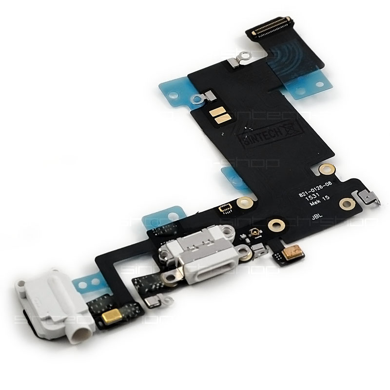 iPhone 6S Plus (5,5") nabíjecí konektor se sluchátkovým jackem a flexem, bílý