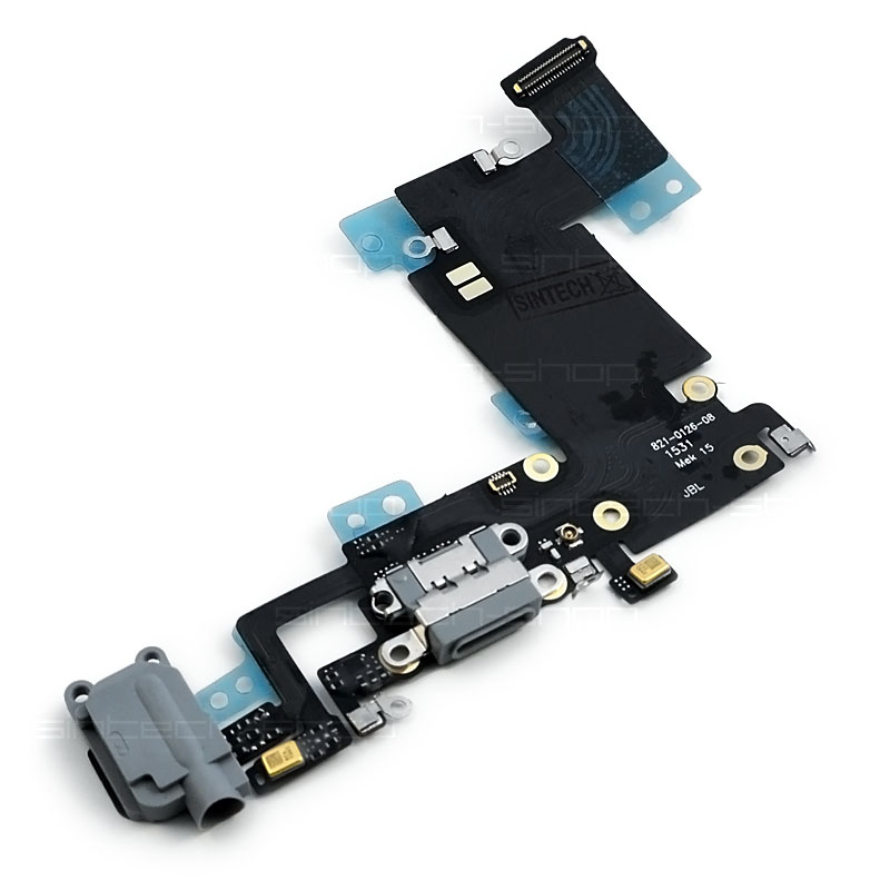 iPhone 6S Plus (5,5") nabíjecí konektor se sluchátkovým jackem a flexem, šedý
