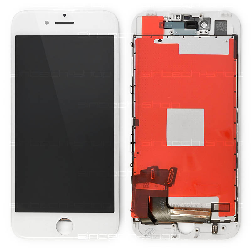 iPhone 7 (4,7") LCD displej s rámem a dotykem, bílý, SINTECH© Premium