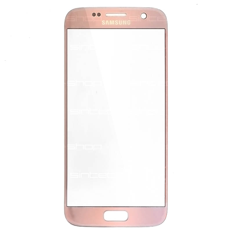 Samsung Galaxy S7 G930F růžové čelní dotykové sklo, HQ