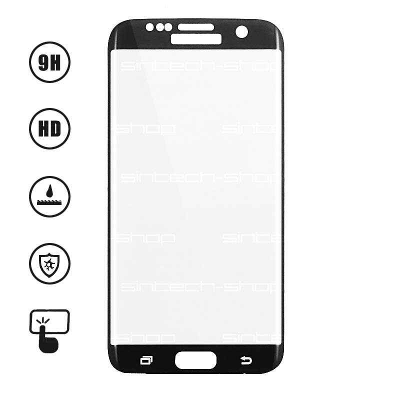 3D Ochranné Tvrzené Sklo 9H pro Samsung Galaxy S6 Edge Barevná varianta: Bílá