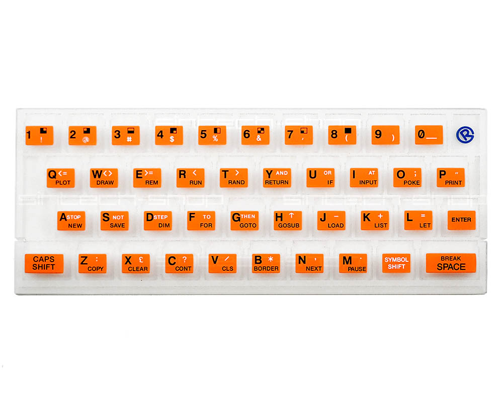 Sinclair ZX Spectrum 48k guma klávesnice svítící, různé barvy Barva: Oranžová