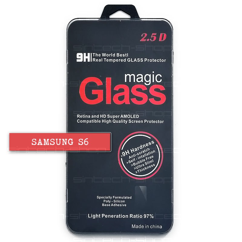 Samsung Galaxy S6 ochranné tvrzené sklo, různé barvy Barevná varianta: Černá