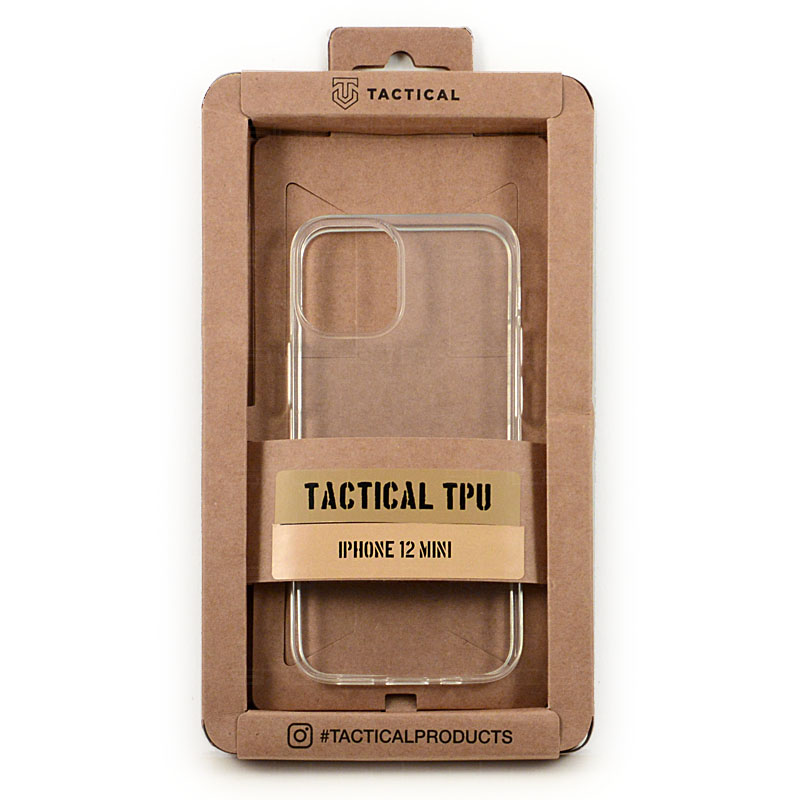 Tactical TPU Kryt pro Apple iPhone 12 Mini (5,4"), průhledný