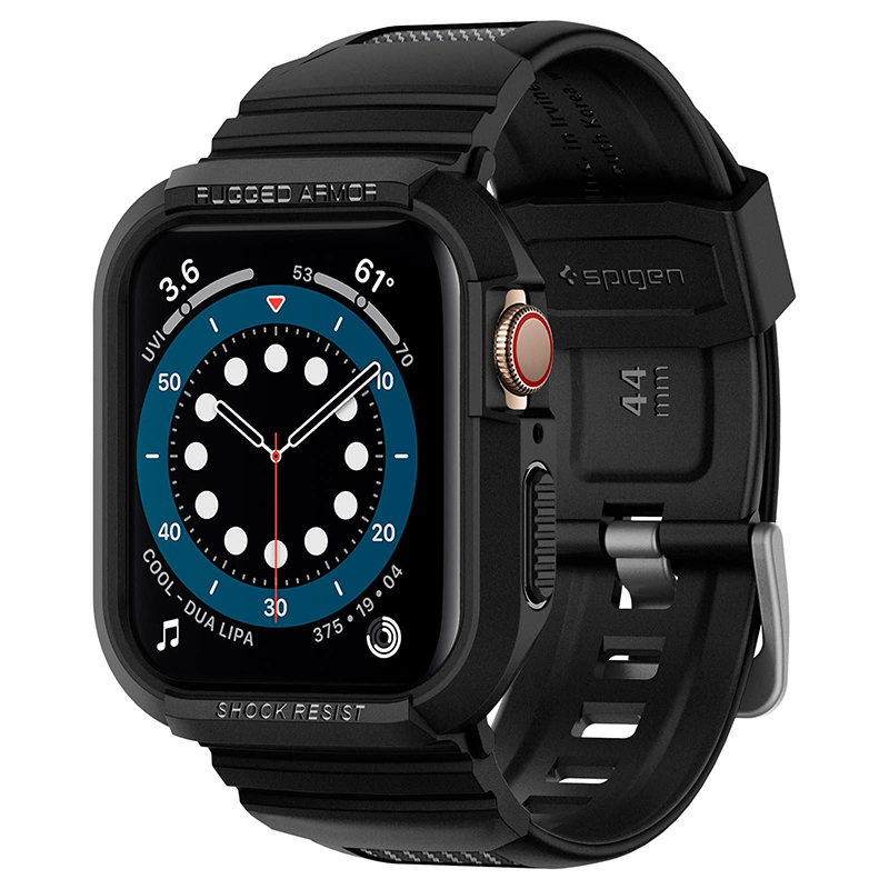 SPIGEN RUGGED ARMOR ”PRO” APPLE WATCH 4/5/6/SE (40MM) BLACK 8809685624080