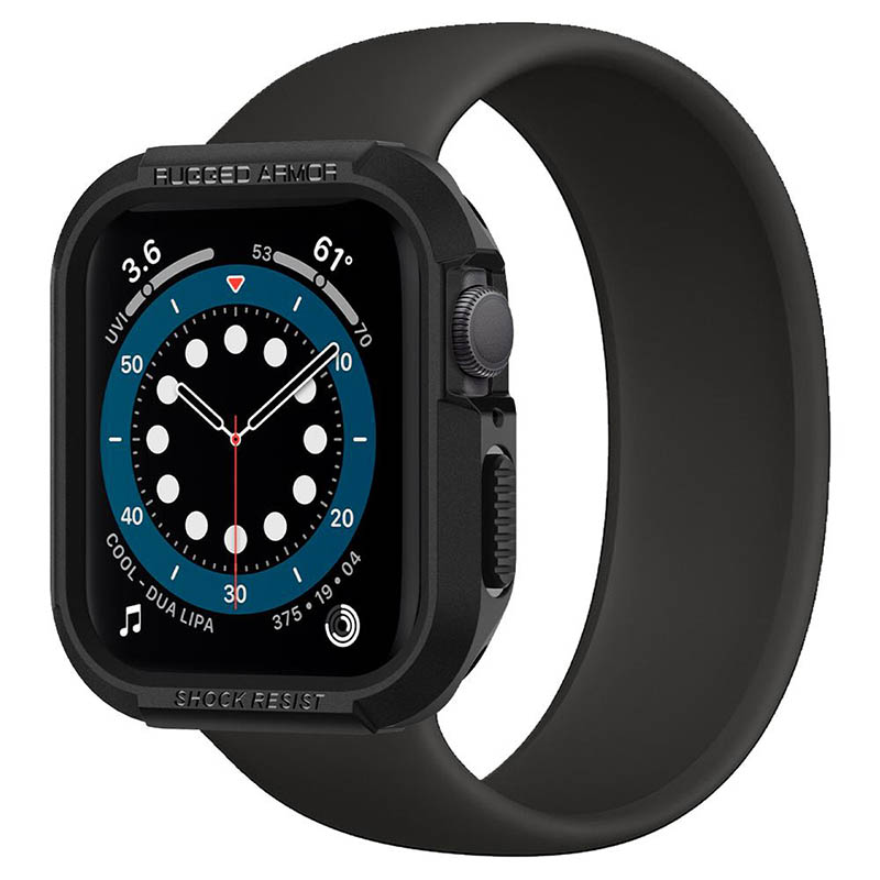 Spigen Rugged Armor Pouzdro Apple Watch Series 4/5/6/SE (40 mm) Black