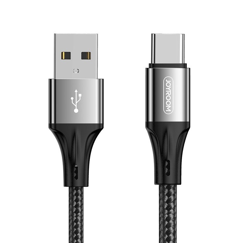 Joyroom S-1030N1 USB-A/USB-C 3A rychlonabíjecí kabel černý 1m