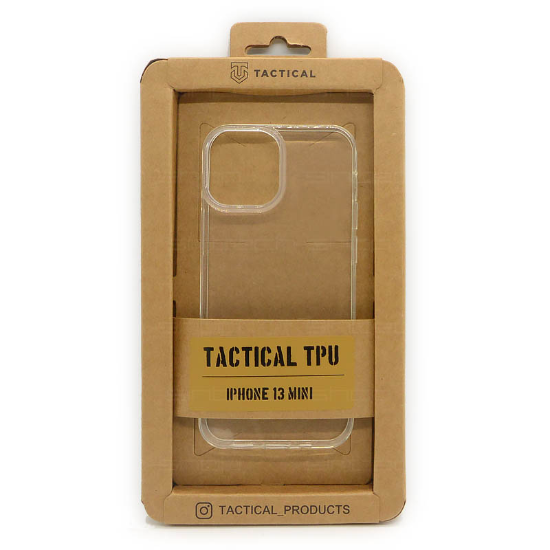 Tactical TPU Kryt pro Apple iPhone 13 Mini (5,4"), průhledný