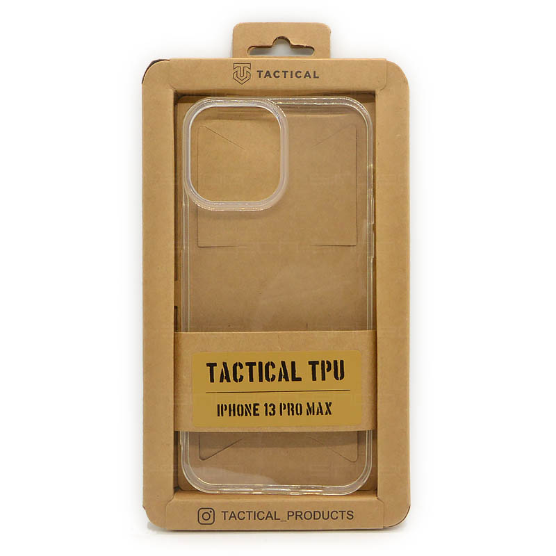 Tactical TPU Kryt pro Apple iPhone 13 Pro Max (6,7"), průhledný