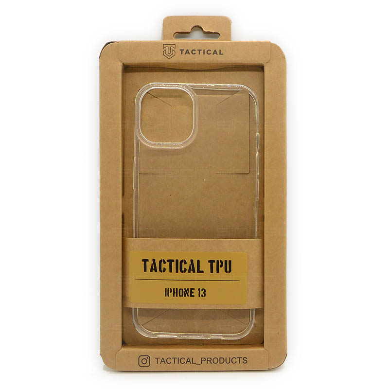 Tactical TPU Kryt pro Apple iPhone 13 (6,1"), průhledný