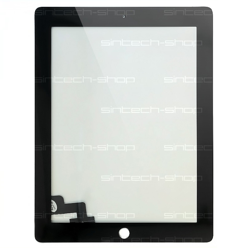 iPad 2 čelní sklo + digitizer (Touchscreen) - černý
