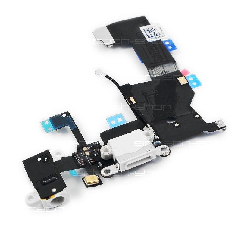 iPhone 5 nabíjecí konektor lightning s flex kabelem - bílý