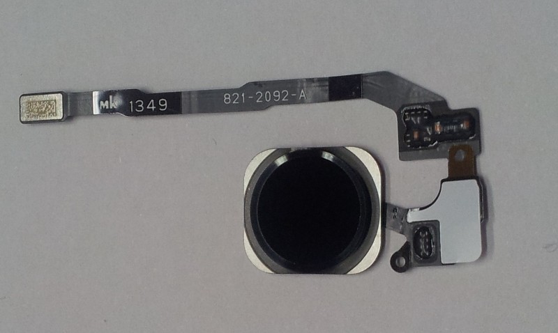 iPhone 5S/SE černý Home Button včetně flex kabelu