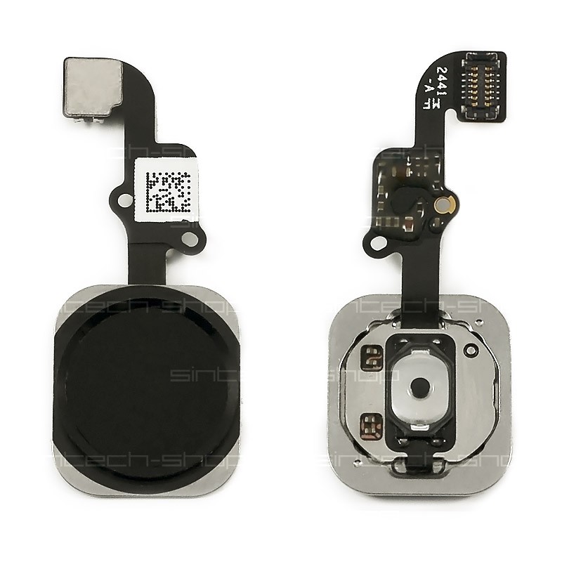 iPhone 6 / 6 Plus Home Button včetně flex kabelu - černý
