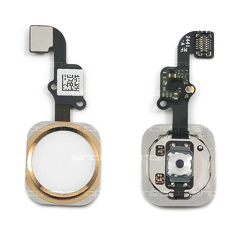 iPhone 6 / 6 Plus Home Button včetně flex kabelu - zlatý