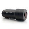 USAMS CC059 Dual Smart USB Autonabíječka Fast charging (Barevná varianta Červená)
