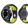 Silikonový Pásek Double pro Samsung Gear S3 (Barevná varianta Bílá/Černá)