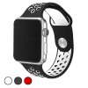 Silikonový Pásek Double pro Apple Watch 1/2/3/4/5/6/SE 42mm/44mm (Barevná varianta Černá/Červená)