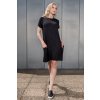 Černé šaty Sintimo s krátkým rukávem a vnitřními kapsami