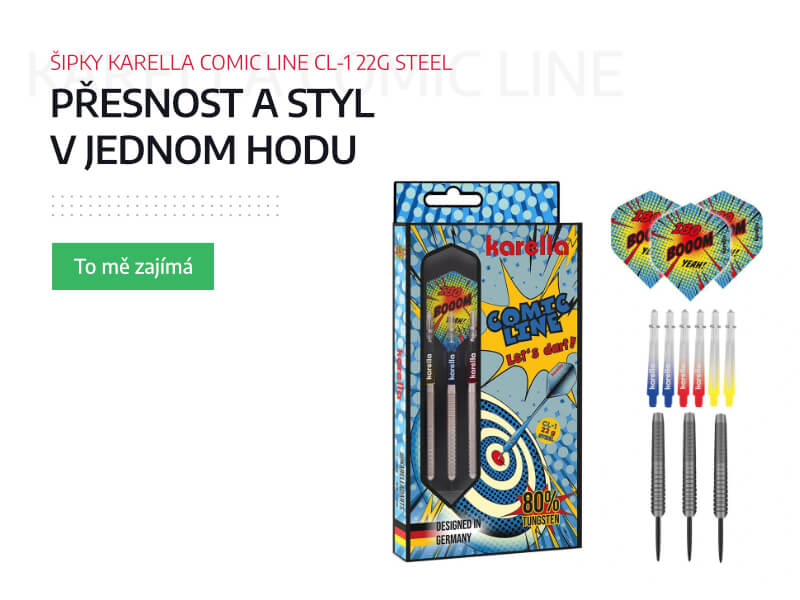 Šipky Karella Comic Line CL-1 22g steel