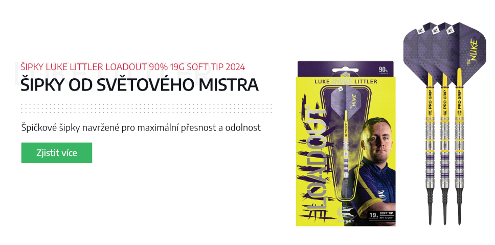 Šipky Luke Littler Loadout 90% 19g Soft Tip 2024
