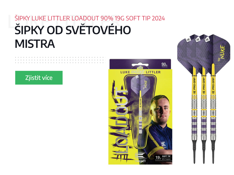 Šipky Luke Littler Loadout 90% 19g Soft Tip 2024