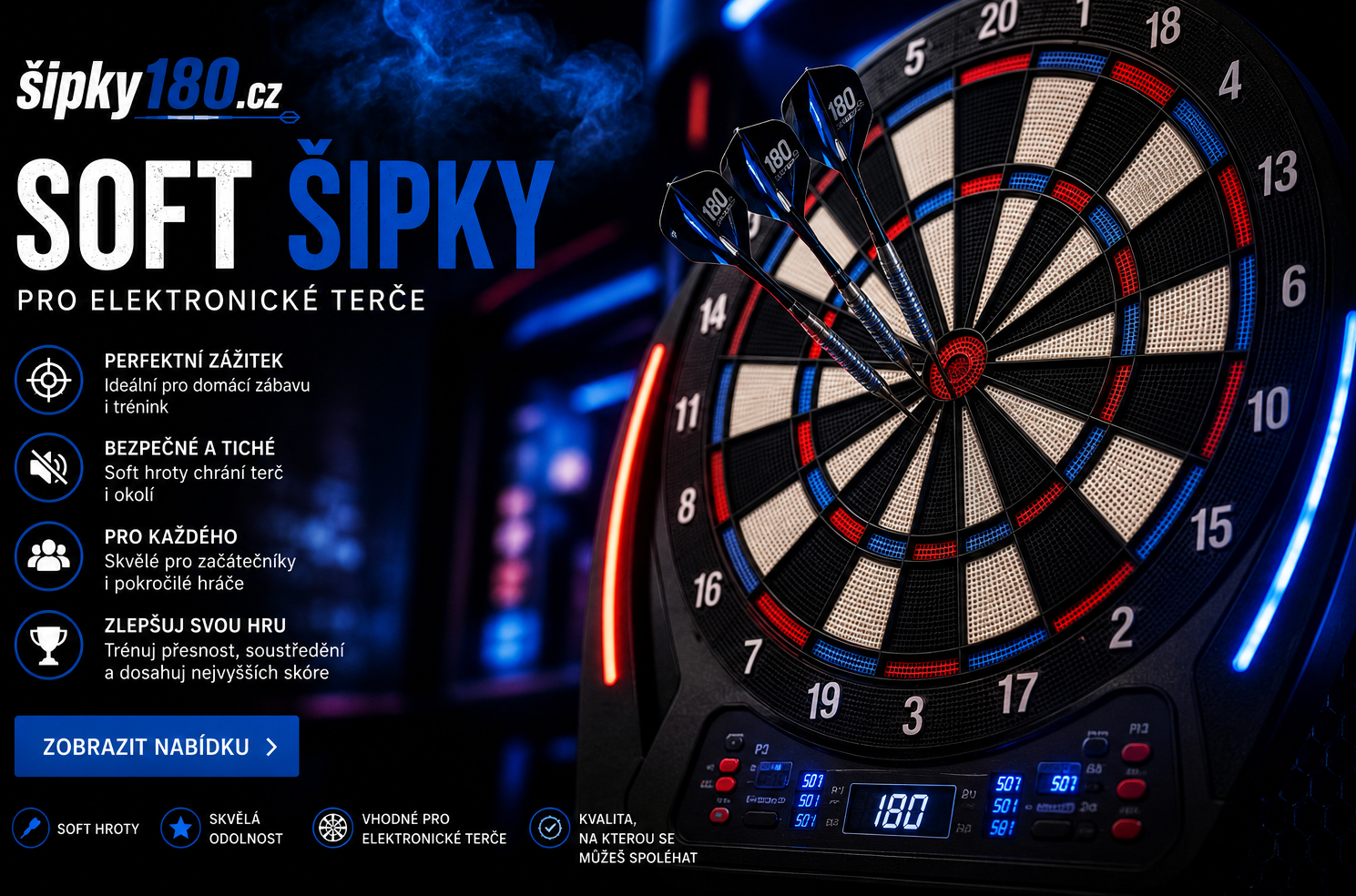 šipky soft
