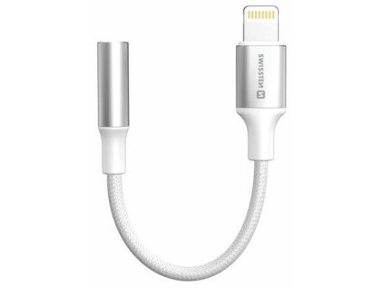 SWISSTEN AUDIO ADAPTÉR TEXTILE LIGHTNING (samec) / 3,5mm AUX