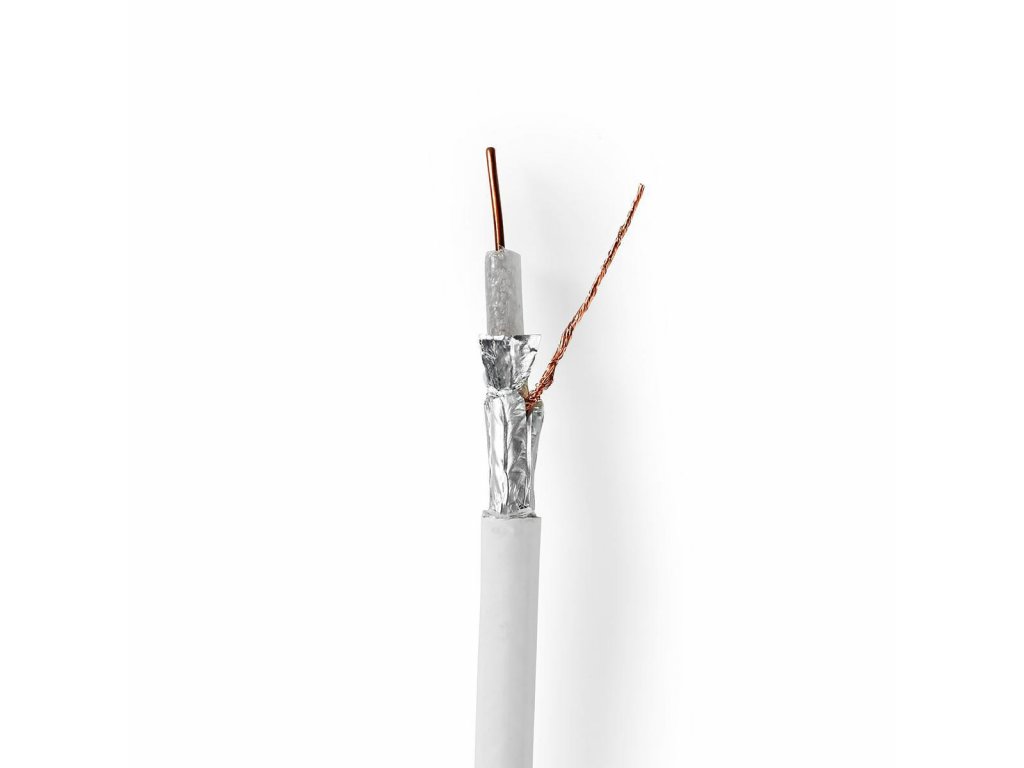 6018 1 koaxialni kabel odolny proti signalum 4g lte 50 0 m bily