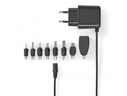 5508 1 univerzalni ac napajeci adapter 5 vdc 2 5 a usb cerny