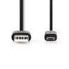 5307 1 kabel usb 2 0 usb a zastrcka micro b zastrcka 1m 2a cerna