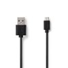 5313 2 kabel usb 2 0 usb a zastrcka micro b zastrcka 3m 2a cerna