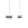 6756 1 kabel usb a 2 0 zastrcka usb c zastrcka 1 m bily
