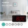 7605 6 digitalni budik s fm am radiem a usb nabijeckou nedis clar004bk