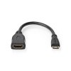 7665 redukce hdmi samice mini hdmi samec 20 cm