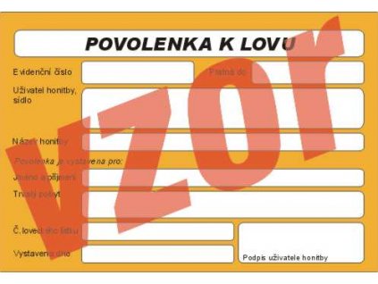 povolenka k lovu