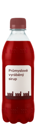 průmyslově vyráběný sirup