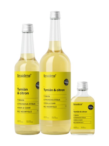 Tymián & citron sirup (Objem 0.1 L)