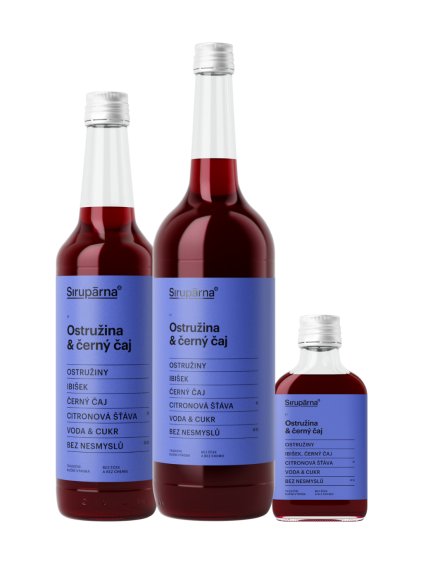 Ostružina & černý čaj sirup (Objem 0.1 L)