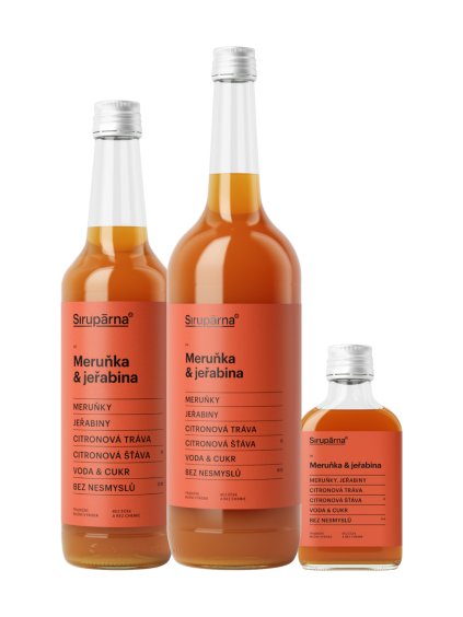 Meruňka & jeřabina sirup (Objem 0.1 L)