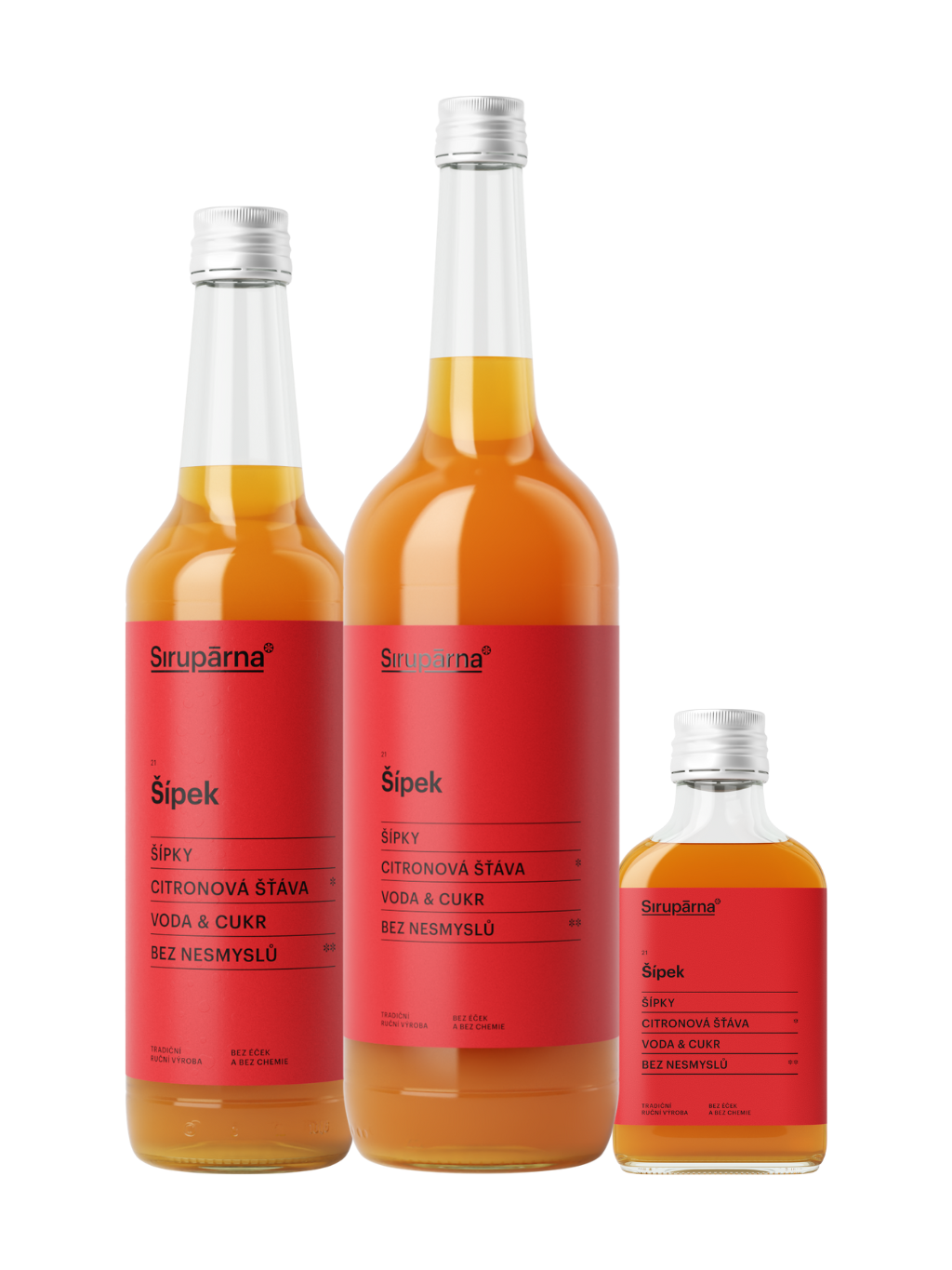 Šípkový sirup (Objem 0.1 L)
