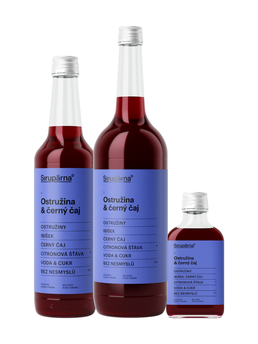 Ostružina & černý čaj sirup (Objem 0.1 L)