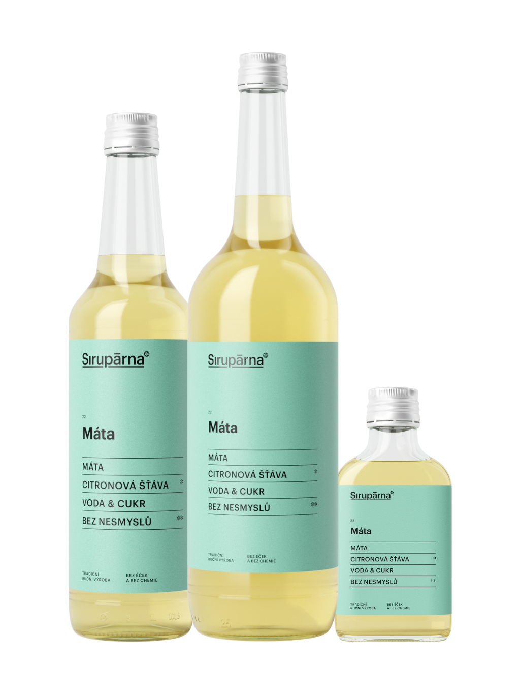 Mátový sirup (Objem 0.1 L)